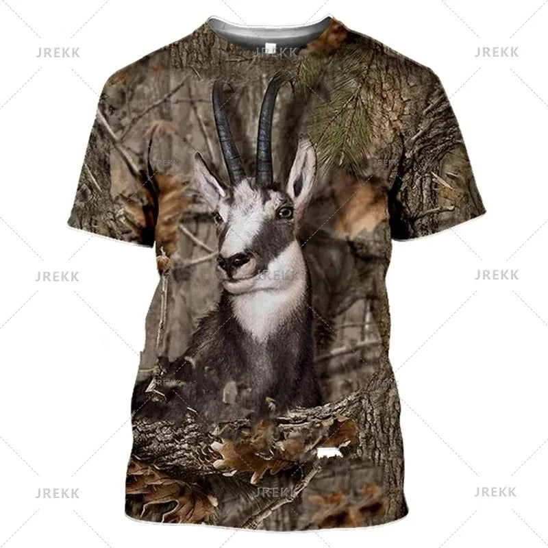 Hunting Camouflage Print T-Shirts