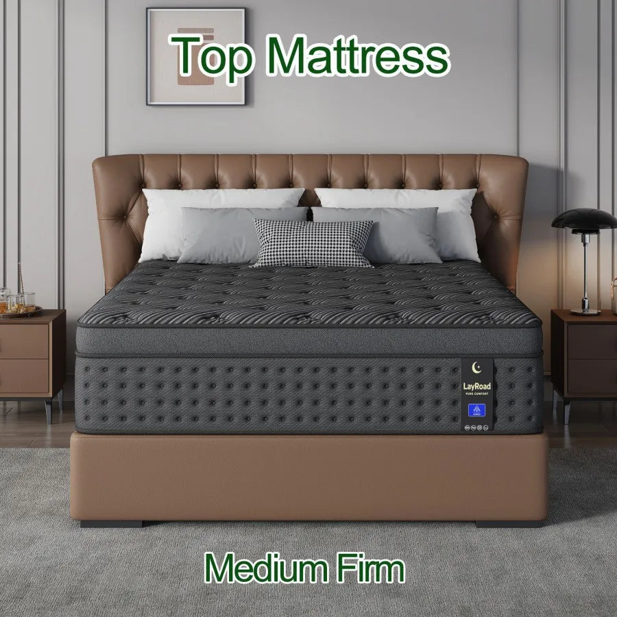 12/14Inch Memory Foam Spring Mattress Single/Double/Queen/King Sizes Boxed Mattress