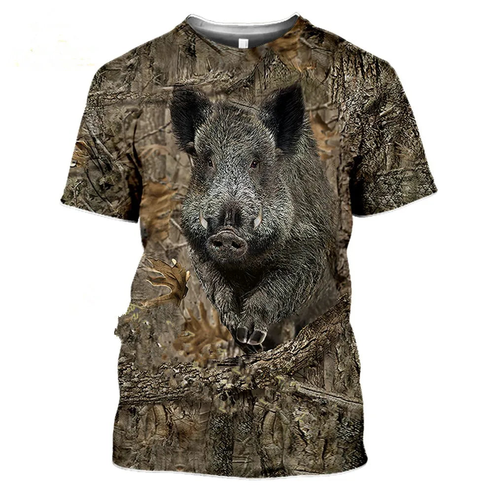 Camouflage hunting animals  T-shirt