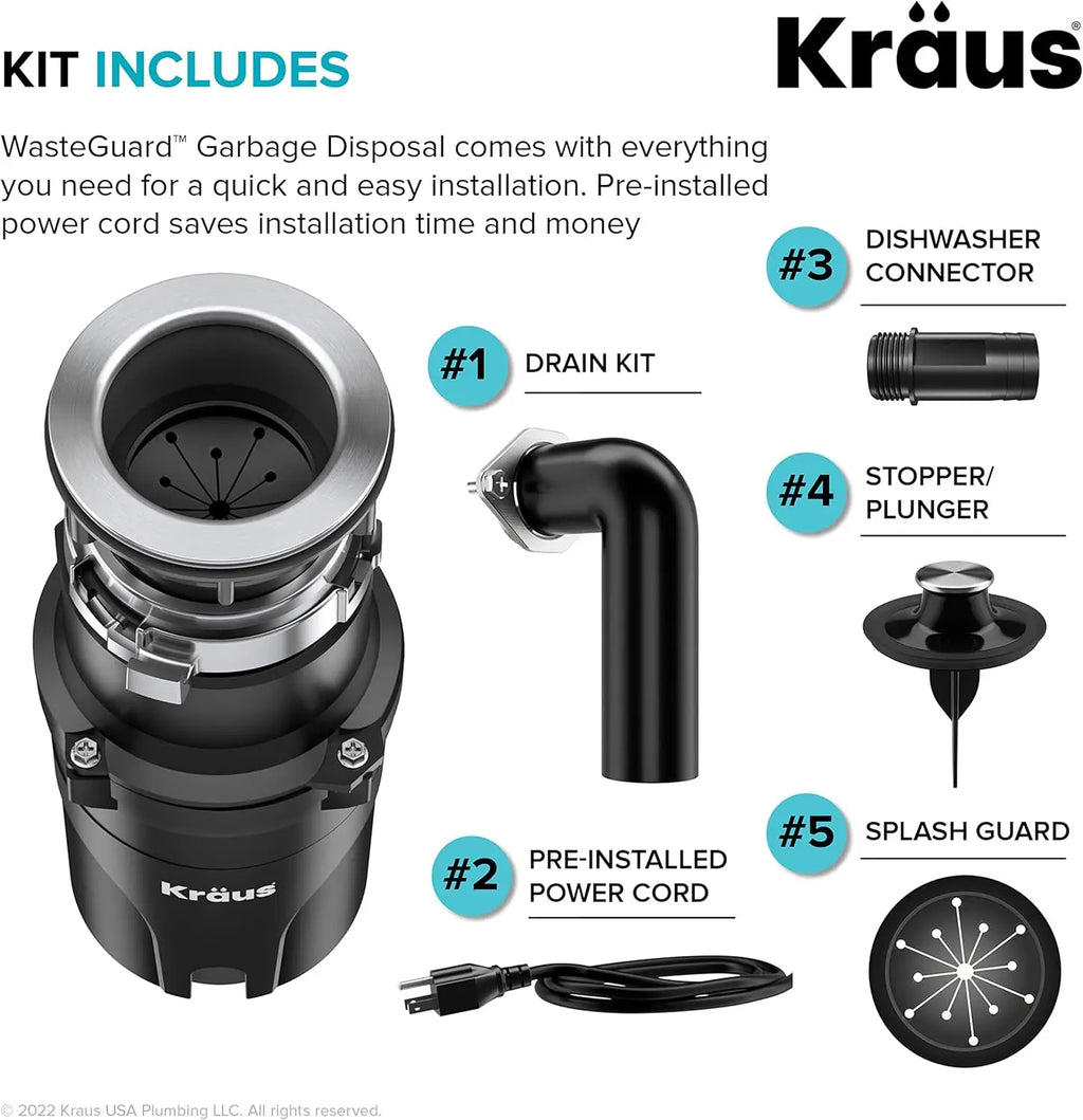 1/2 HP Quiet Garbage Disposal