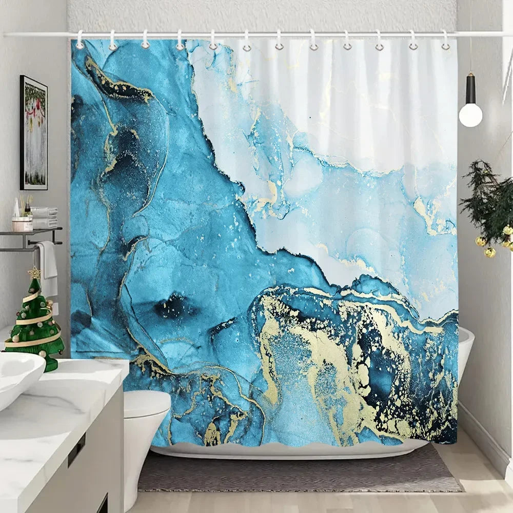 Fabric Washable Shower Curtain