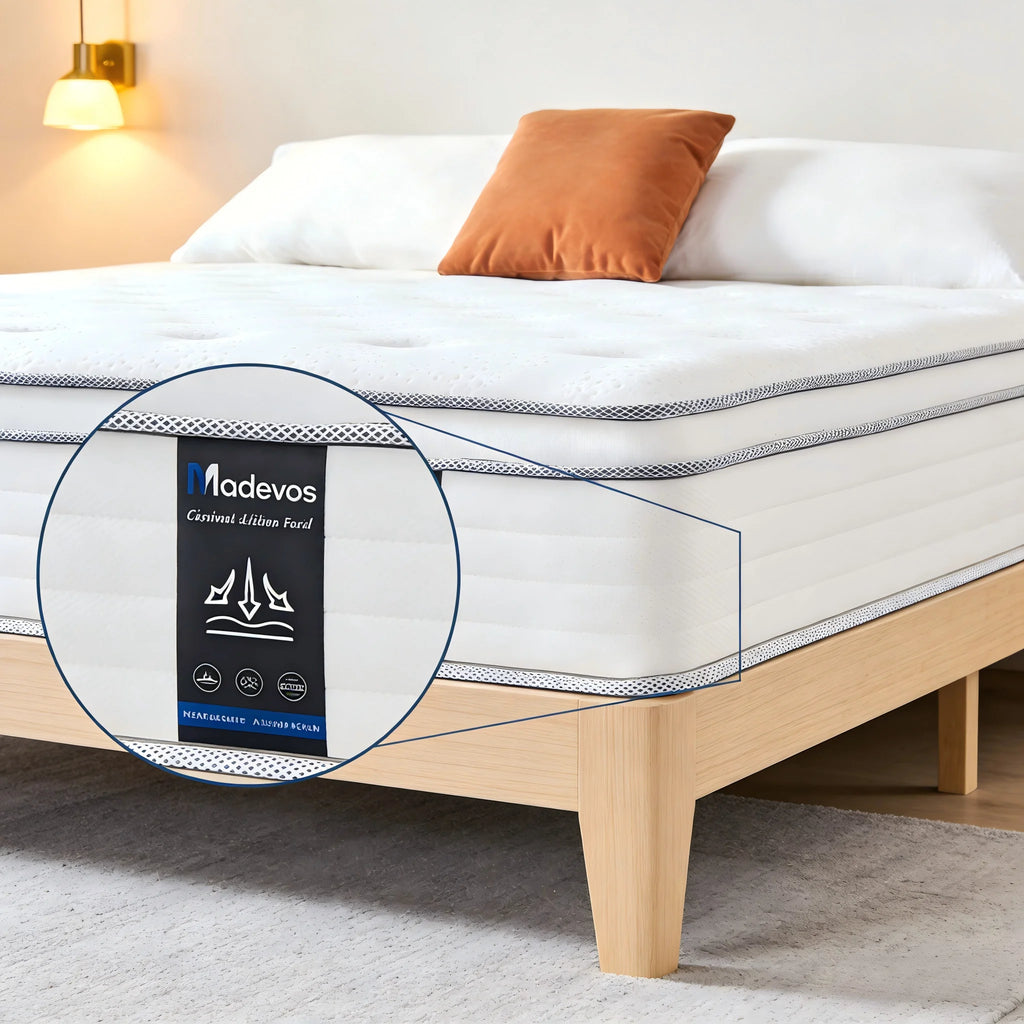 Queen\King Full Size Mattress,12 Inch Hybrid Mattress in a Box with Pocket Spring