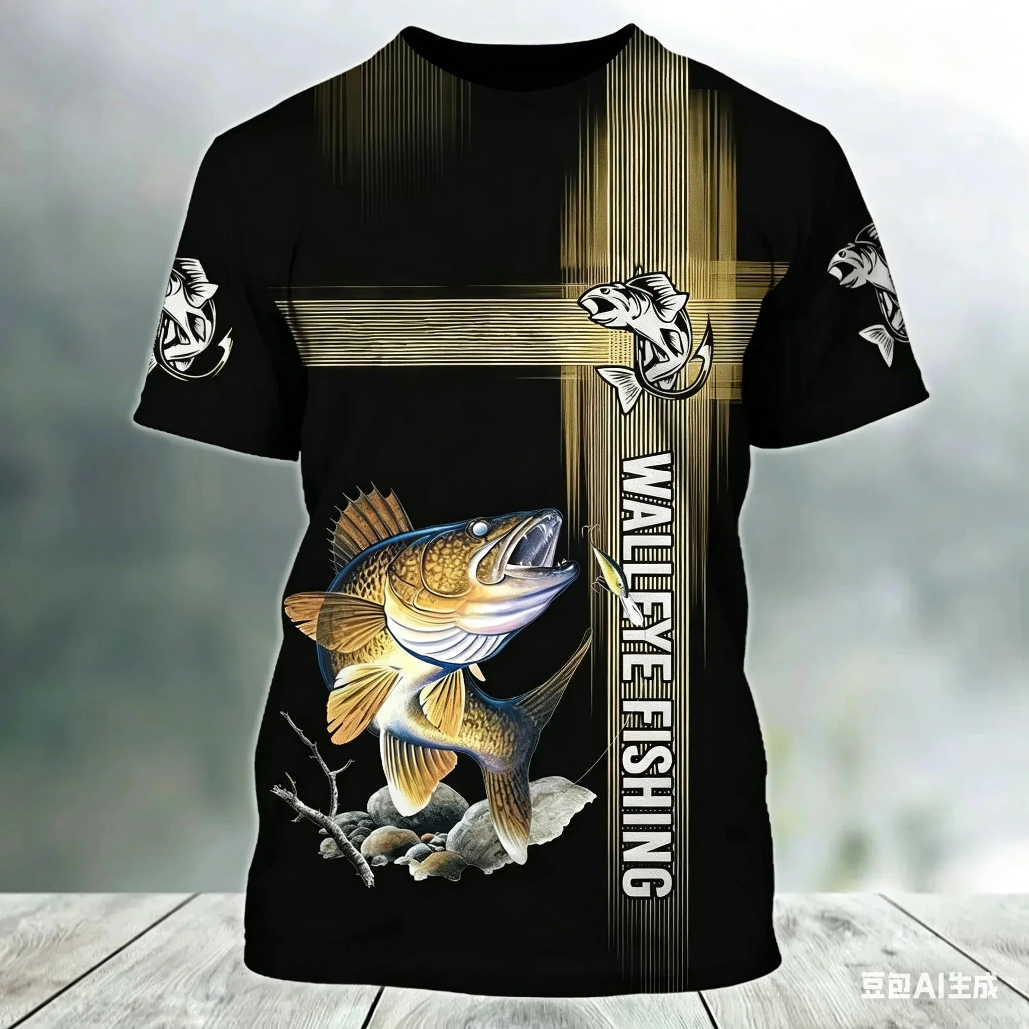 Mens Short Sleeve fishing t-shirt