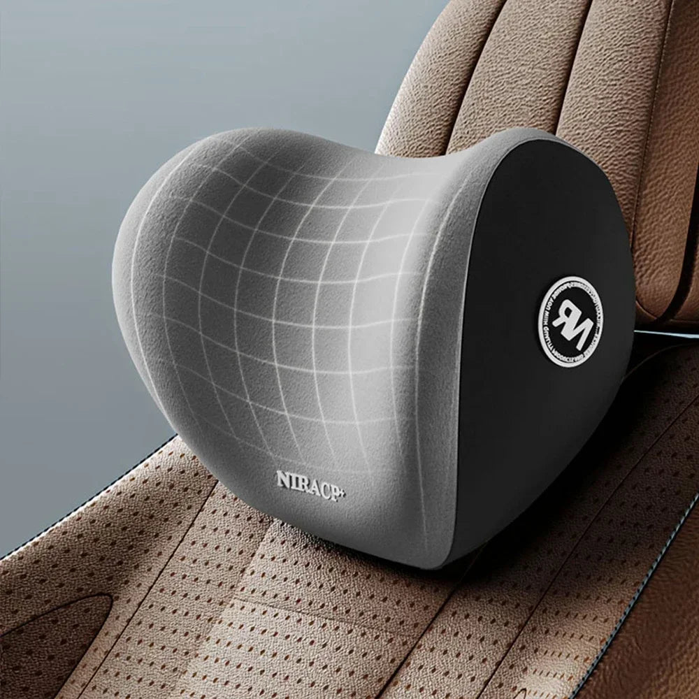 Memory Foam Dual Use Neck Lumbar Pillow Spine Support