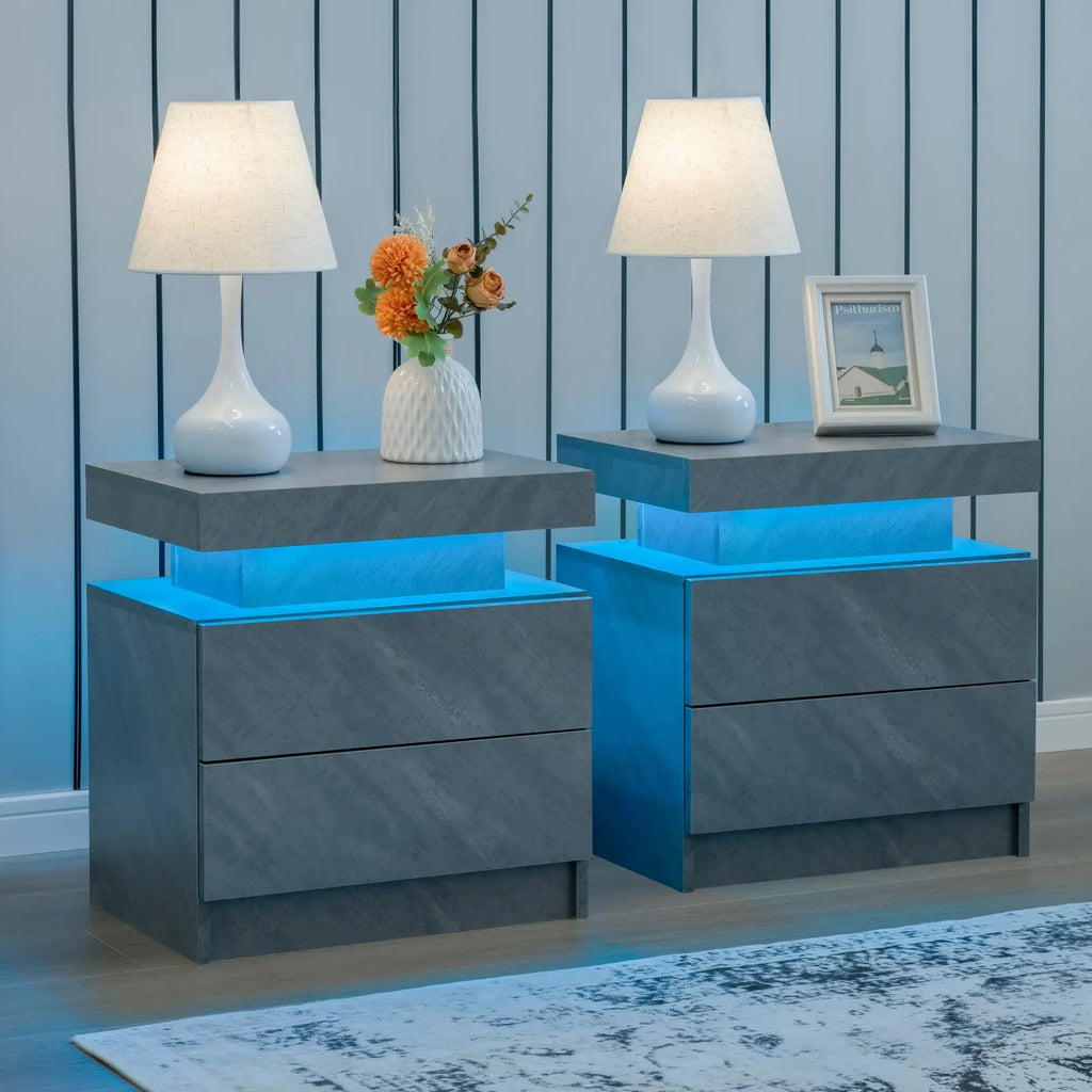 2 LED Nightstand