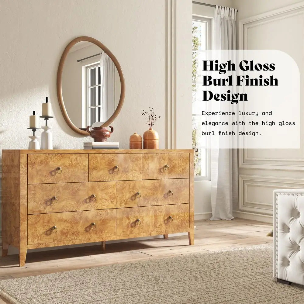 61 Wide 7Drawer Dresser