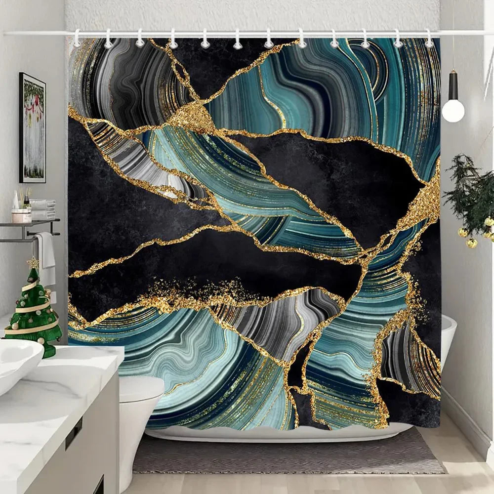 Fabric Washable Shower Curtain