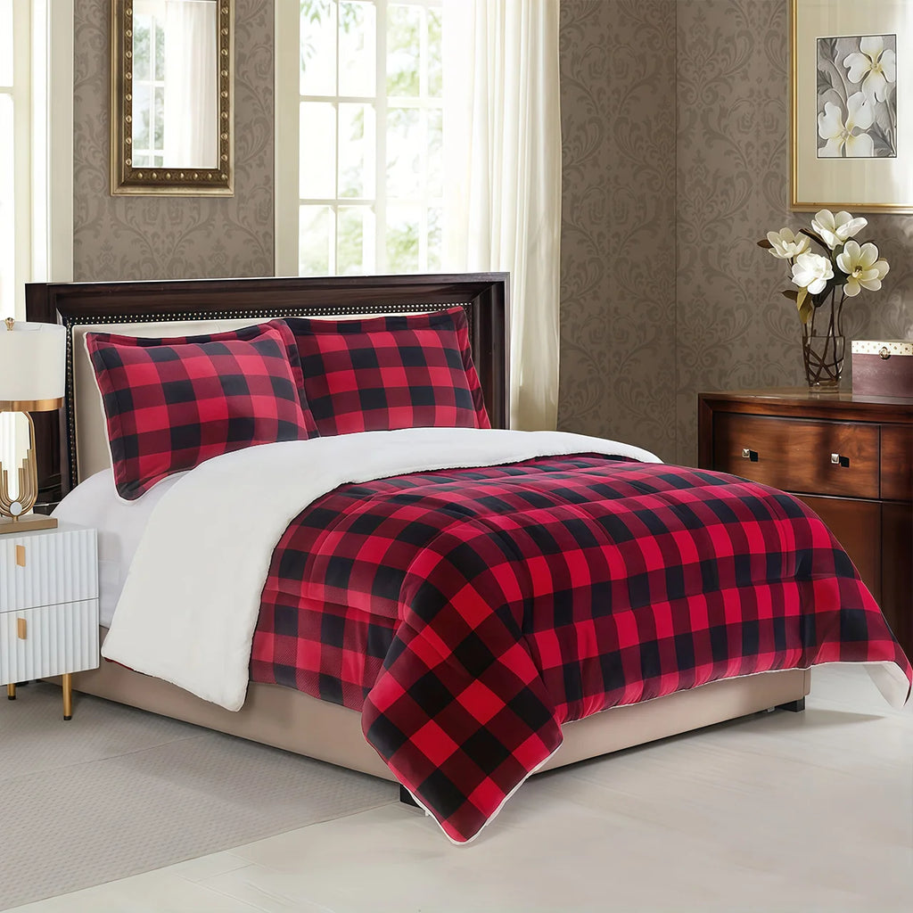 Reversible Luxury Plaid Throw Blank