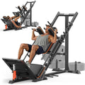 FEIERDUN 3‑in‑1 Leg Press Hack Squat Machine with Ultra-Quiet Pulley System