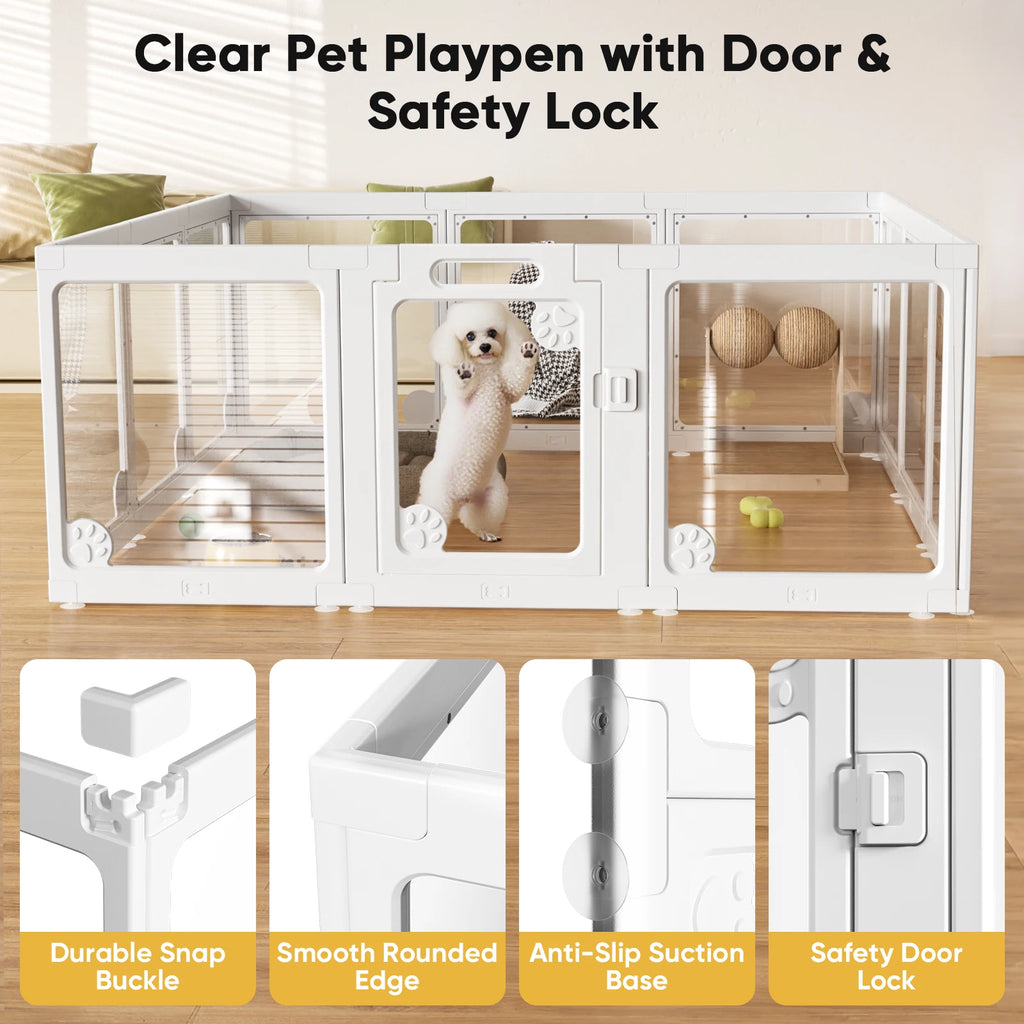 Clear Dog Play Pen