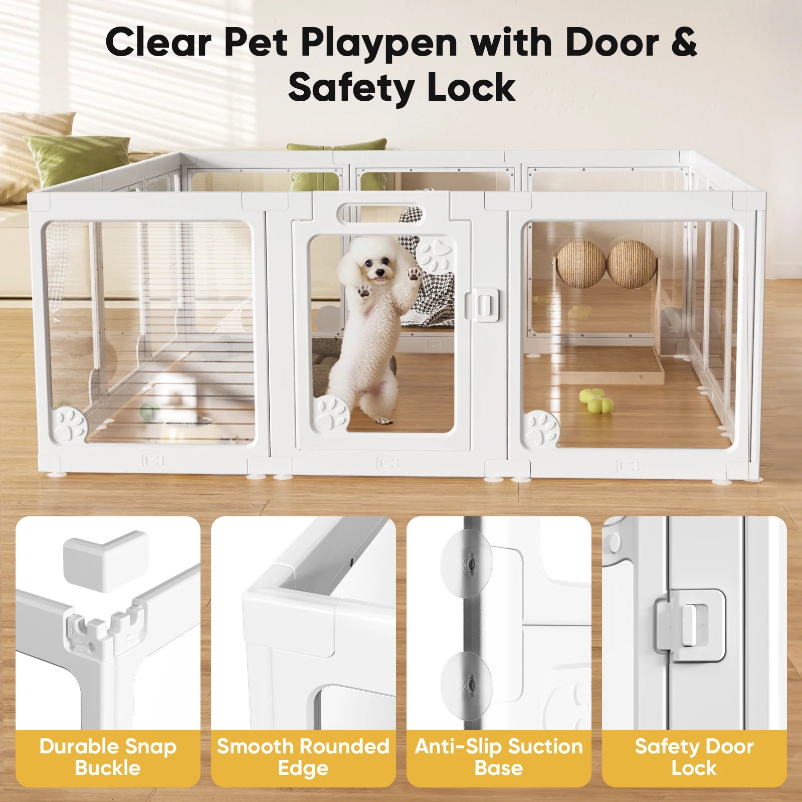 Clear Dog Play Pen