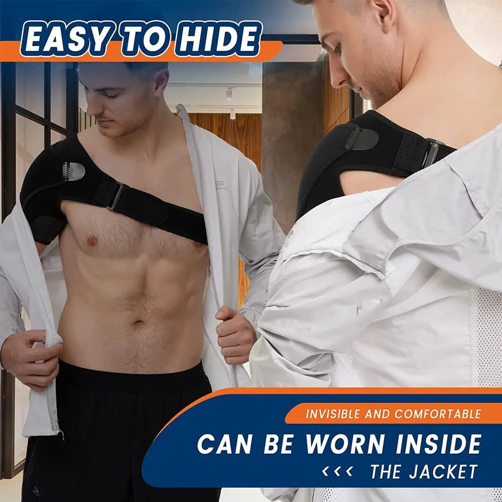 Shoulder Brace with Pressure Pad,Adjustable Shoulder Brace