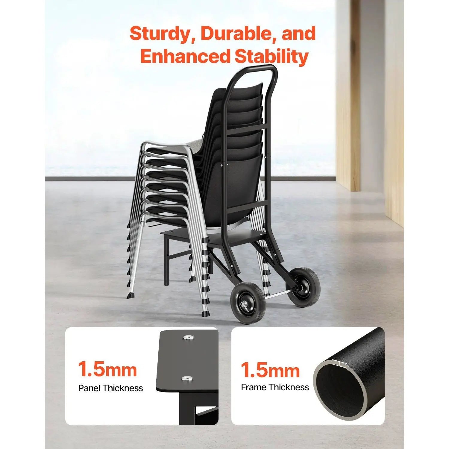 Folding Chair Rack Cart Trolleys