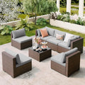7 Pieces Outdoor Patio Furniture Set