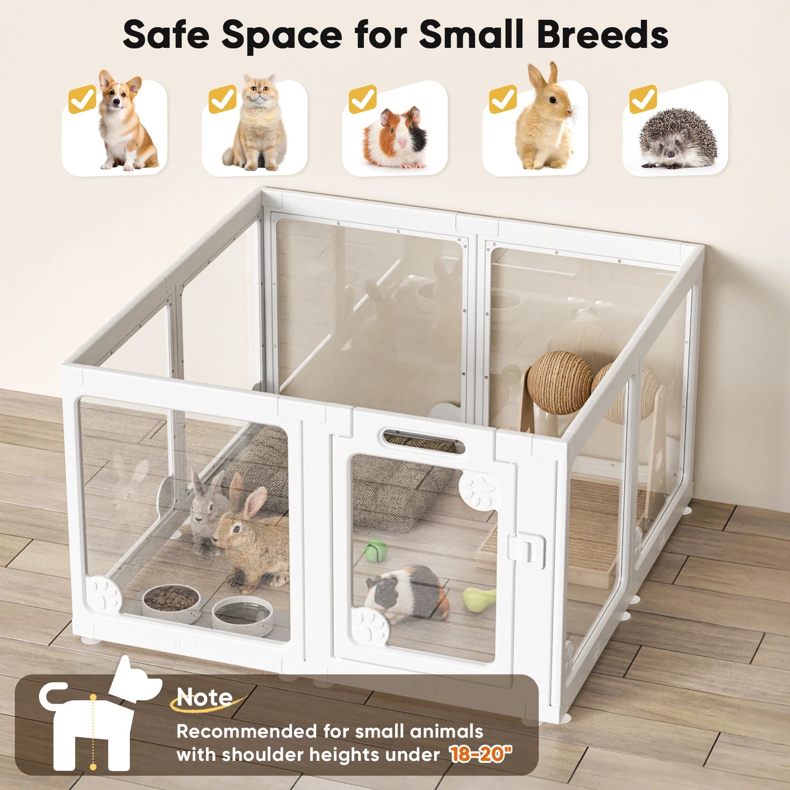 Clear Dog Play Pen