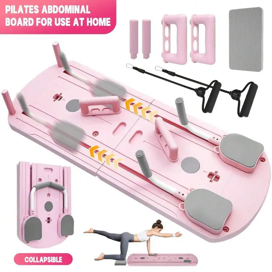 Professional Durable Quality Sliding Pilates Board and Pilates Reformer Set, Multi-Purpose Foldable Board for Home Exercise