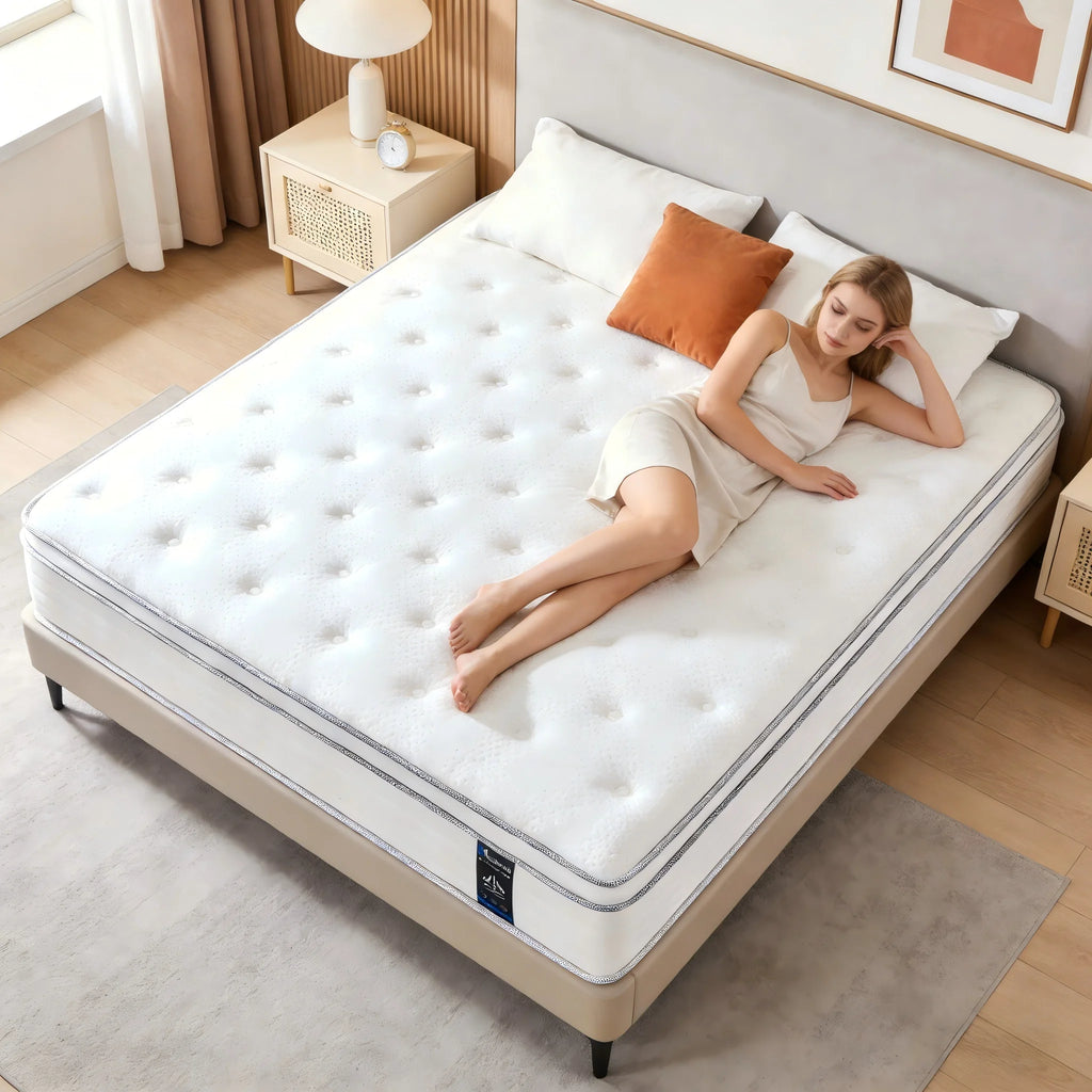Queen\King Full Size Mattress,12 Inch Hybrid Mattress in a Box with Pocket Spring
