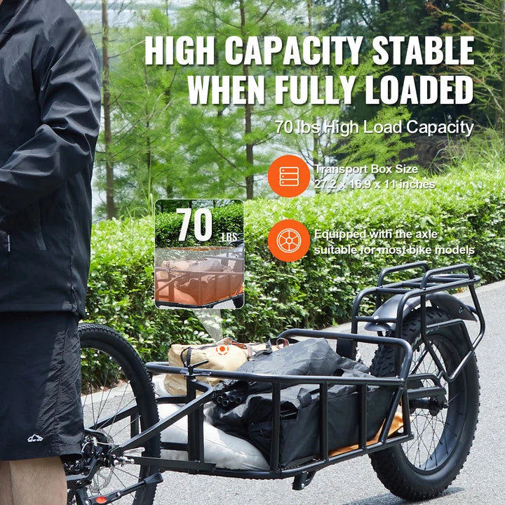 Bike Cargo Trailer 70 lbs Capacity