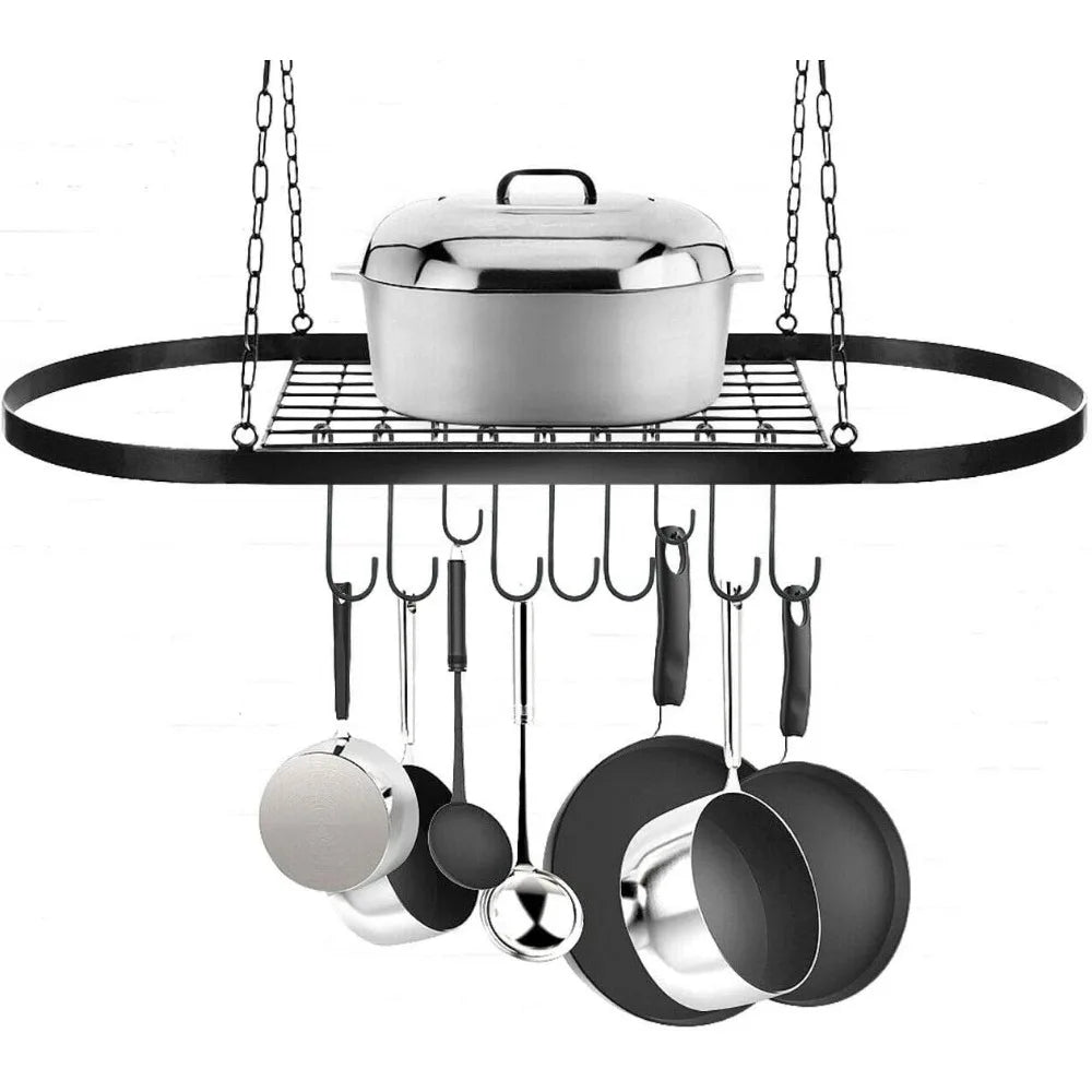 Cookware Ceiling Mounted Hanging Organizer