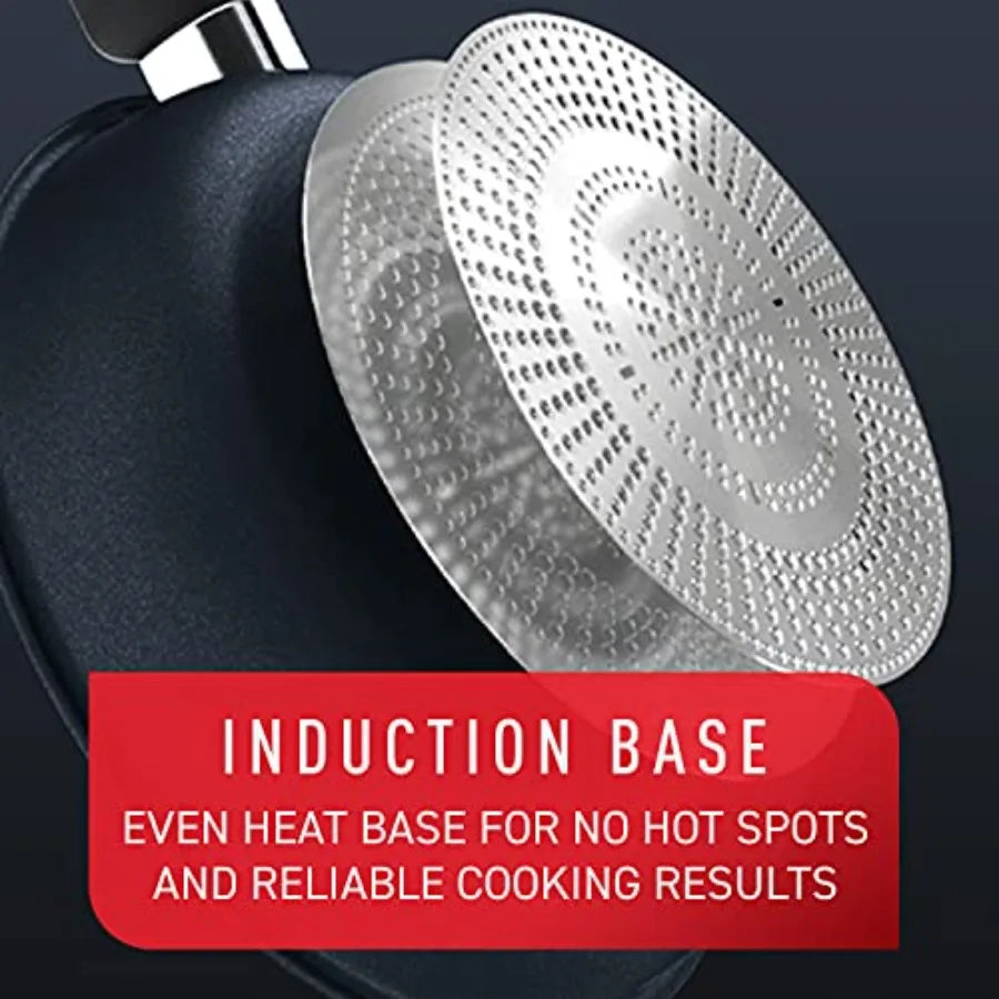 Platinum Non-Stick Cookware Set 12 Piece Induction Oven Broiler Kitchen Cooking Set