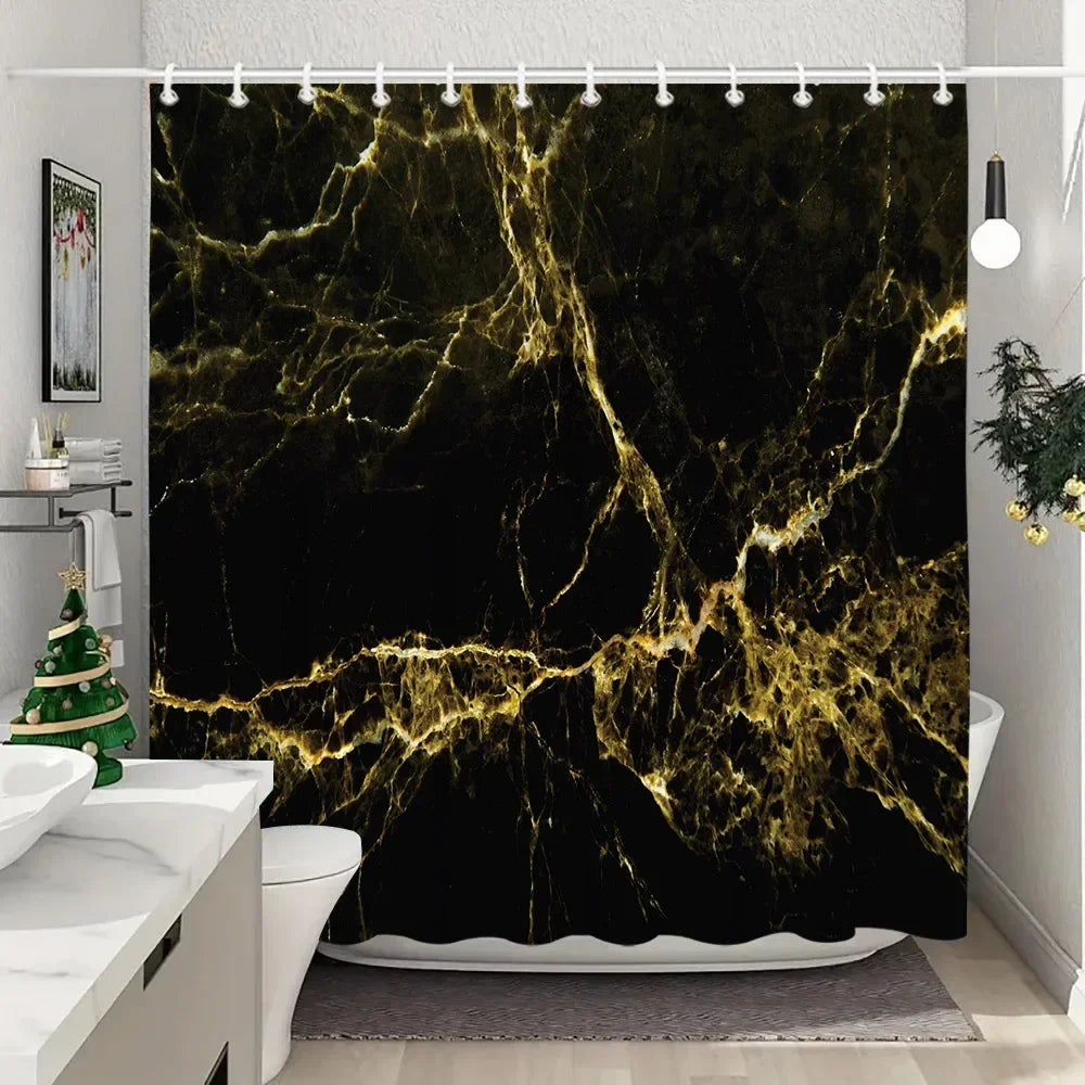 Fabric Washable Shower Curtain