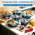 14-Piece Stainless Steel Cookware Set