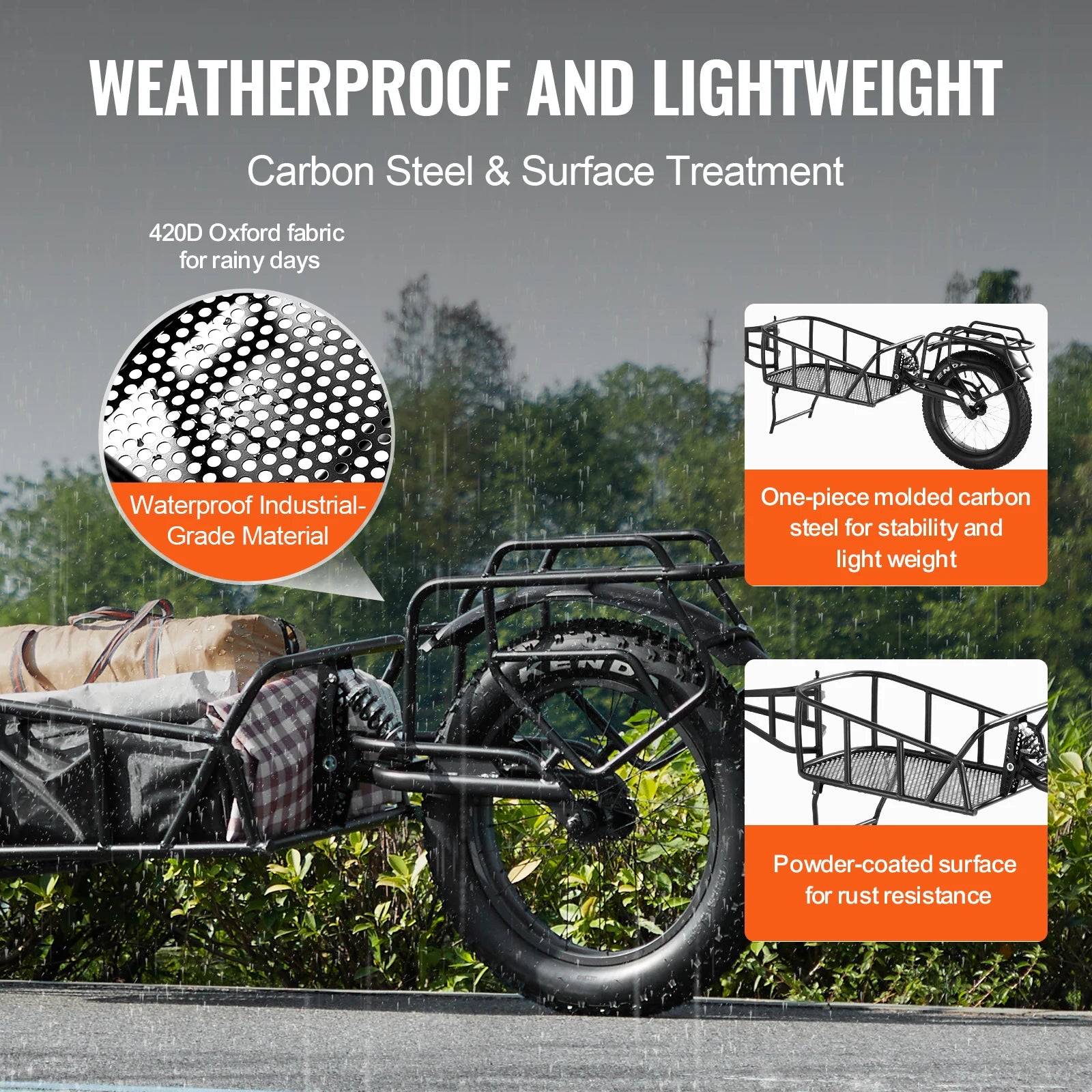 Bike Cargo Trailer 70 lbs Capacity