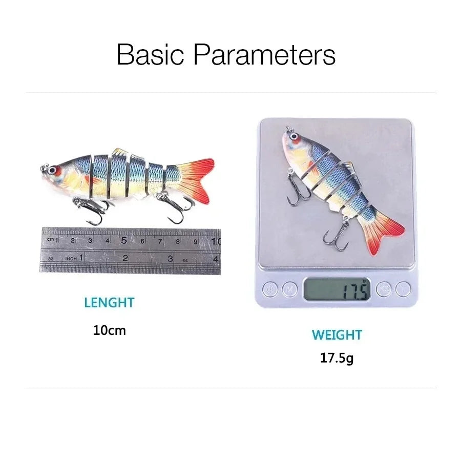 6 Segment Multi Jointed Fishing Lure