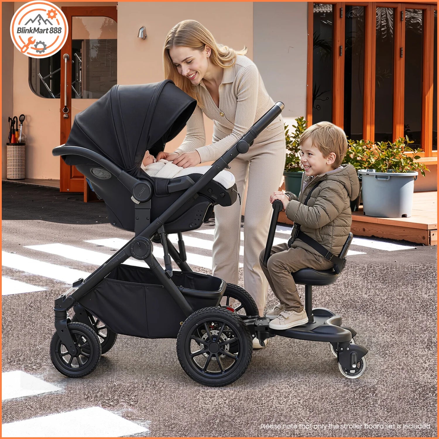 Universal Stroller Seat| Extra Stroller Board w/ Seat| Pushchair Kids