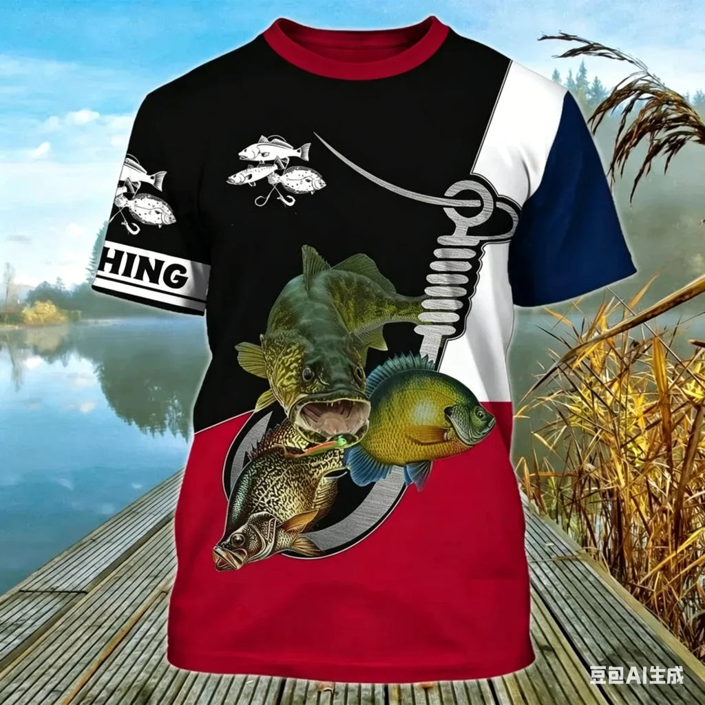Mens Short Sleeve fishing t-shirt