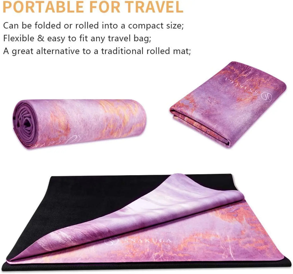 Non-Slip Travel Yoga Mat with Carry-on Bag