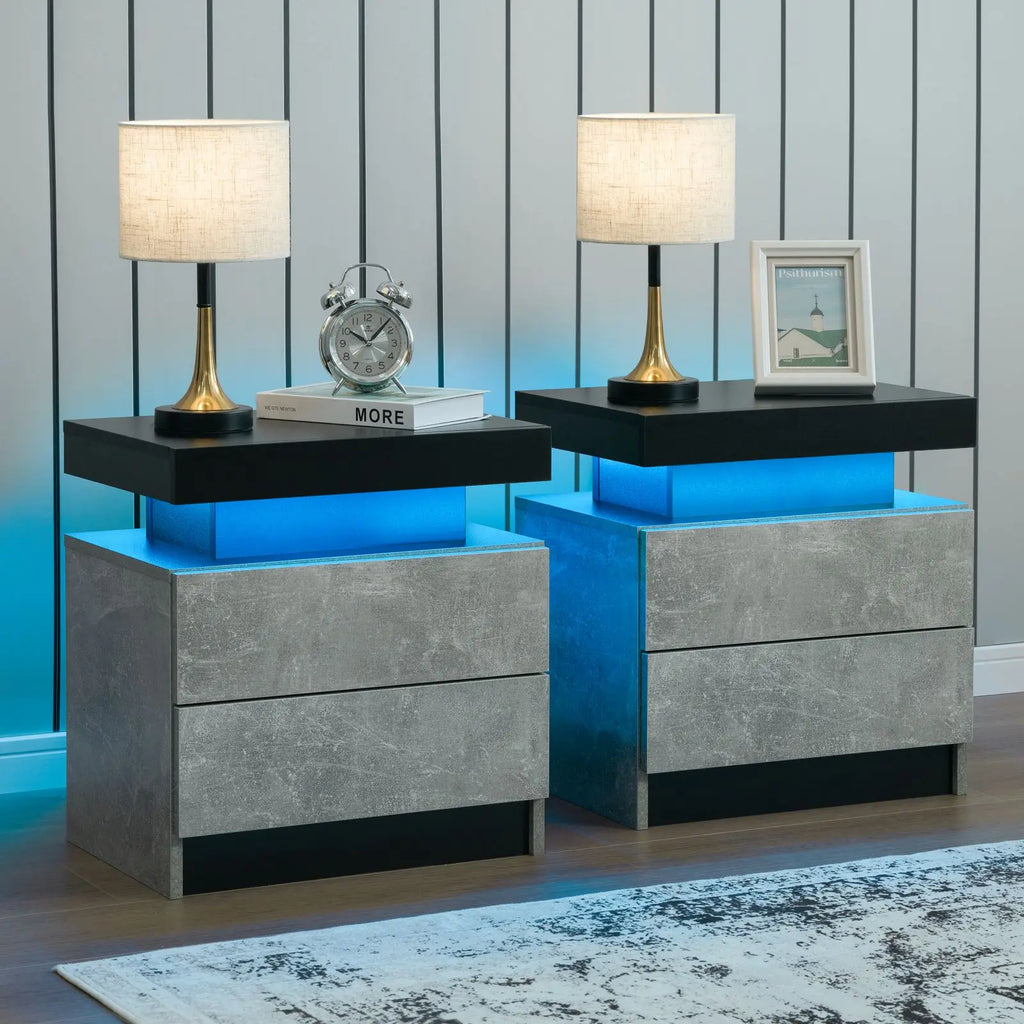 2 LED Nightstand