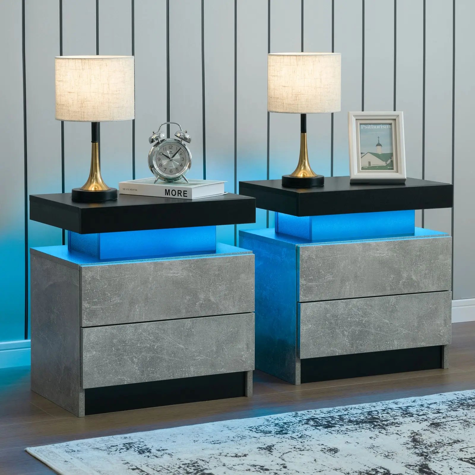 2 LED Nightstand