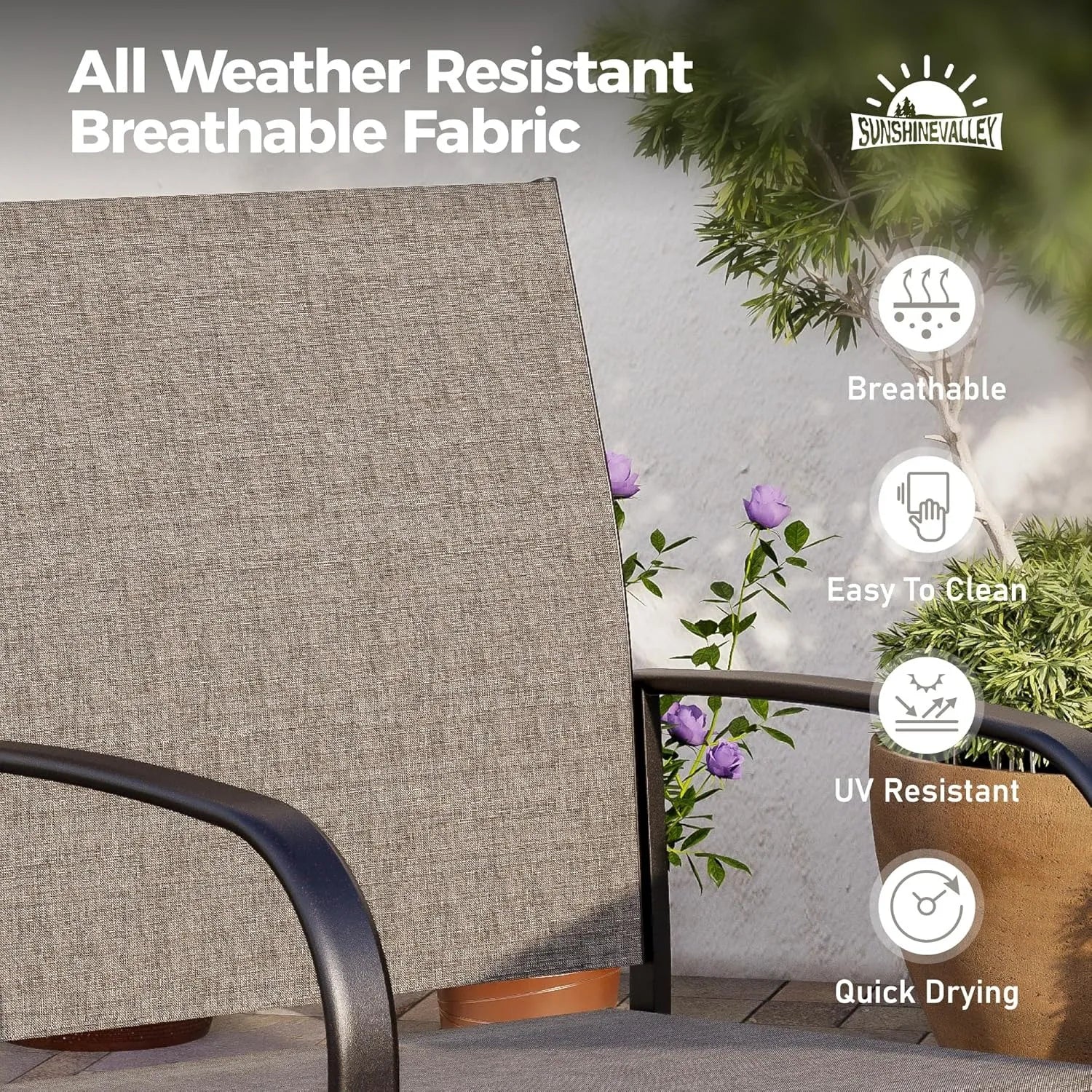 Outdoor Use 5 Piece Patio Dining table