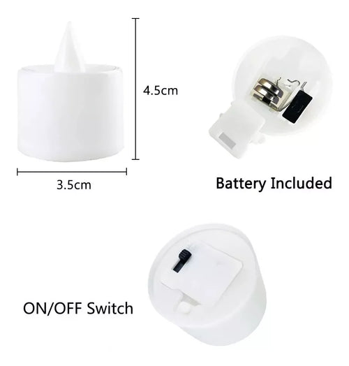 24Pcs LED Candles Flameless Candle Battery Operated