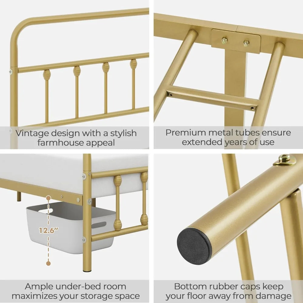 Classic Metal Platform Bed Frame