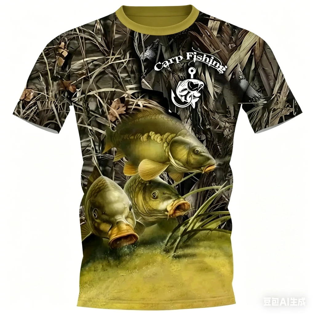 Mens Short Sleeve fishing t-shirt