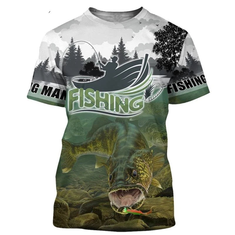Fishing Themed Outdoor T-shirt