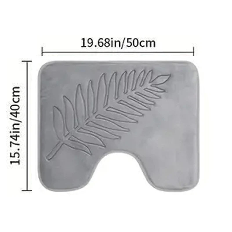 3 Piece Bathroom Memory Foam Mat