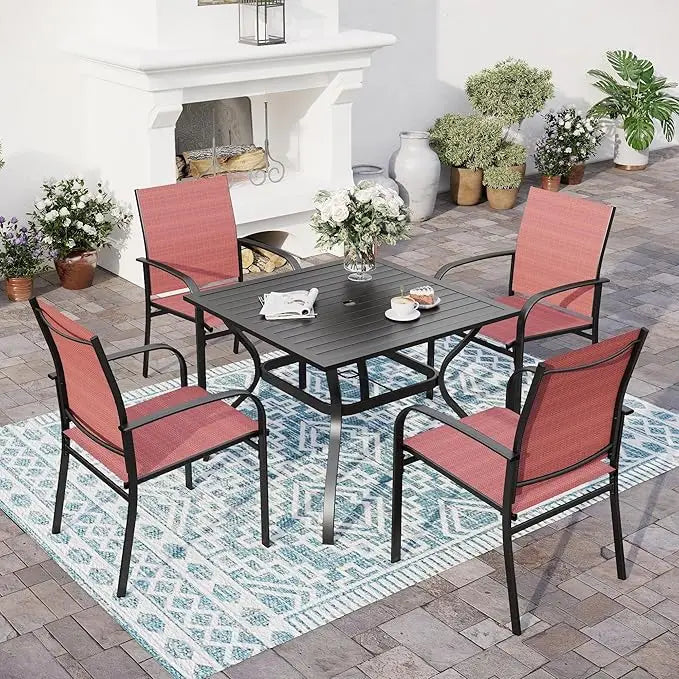 Outdoor Use 5 Piece Patio Dining table