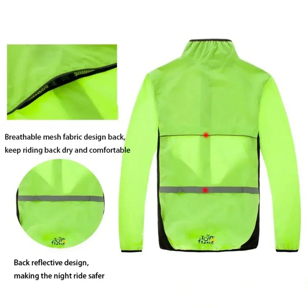 Reflective Men's Rain Waterproof Cycling Cost