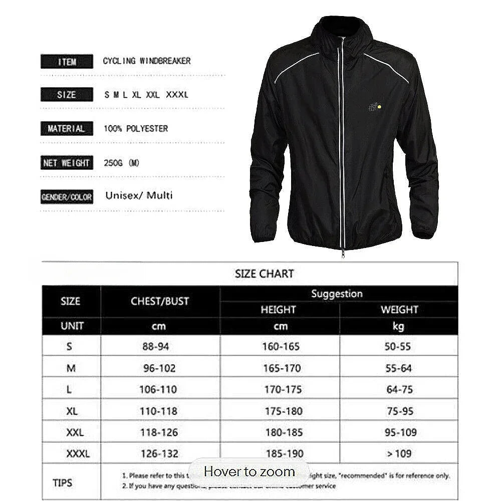 Reflective Men's Rain Waterproof Cycling Cost