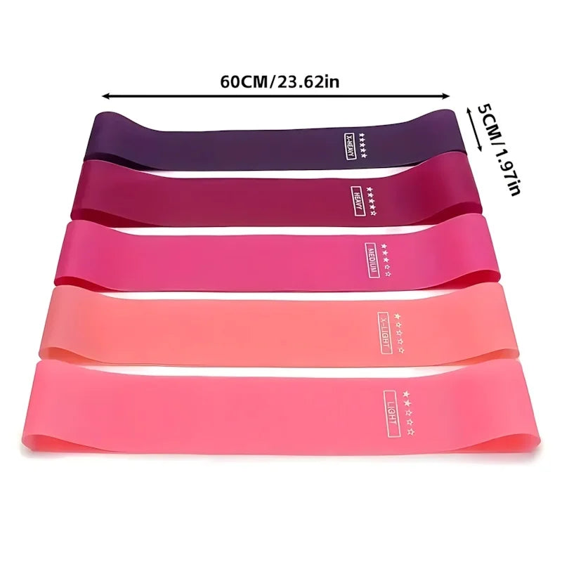 5 Piece Exercise Resistance Bands