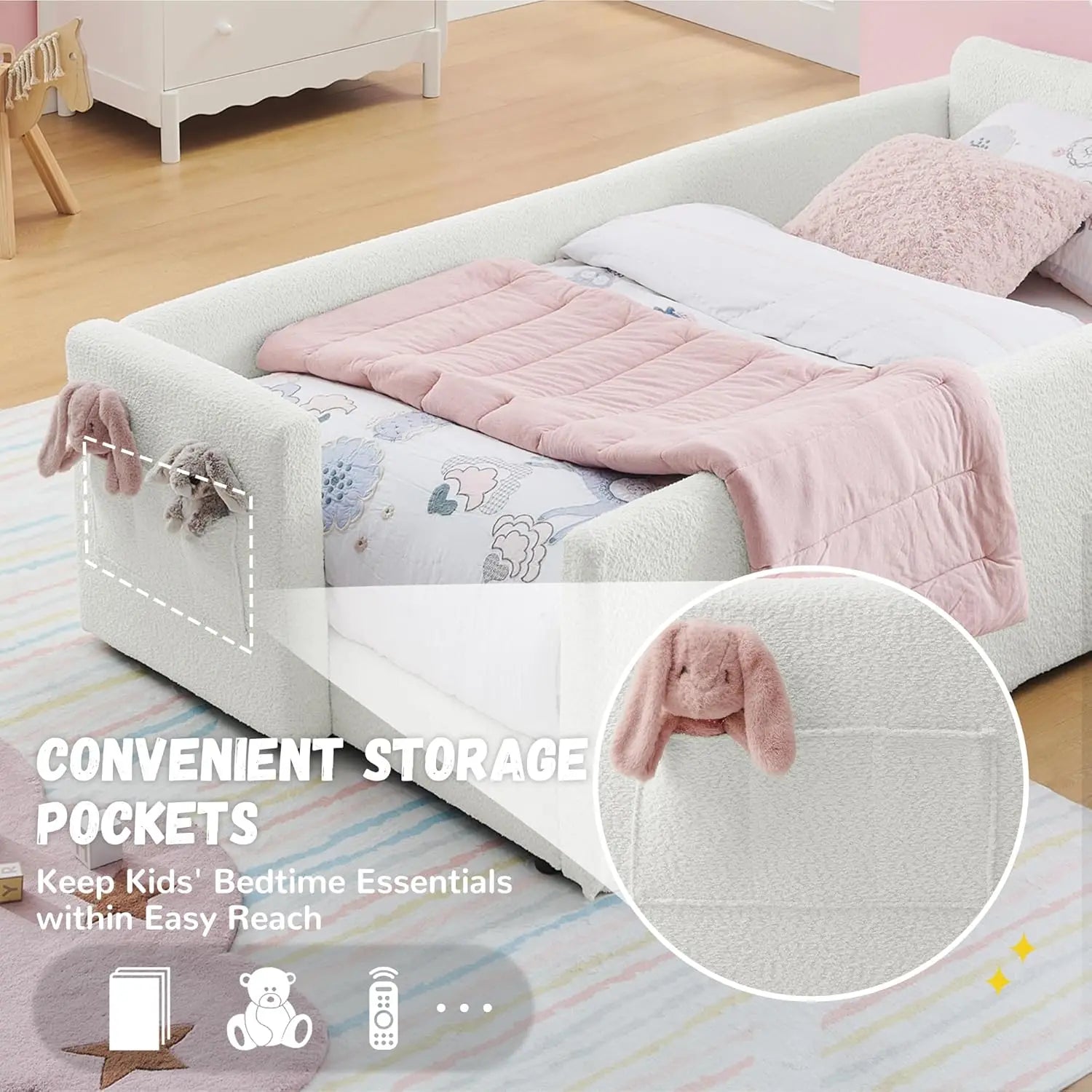 Rabbit Ear Headboard kids' bed