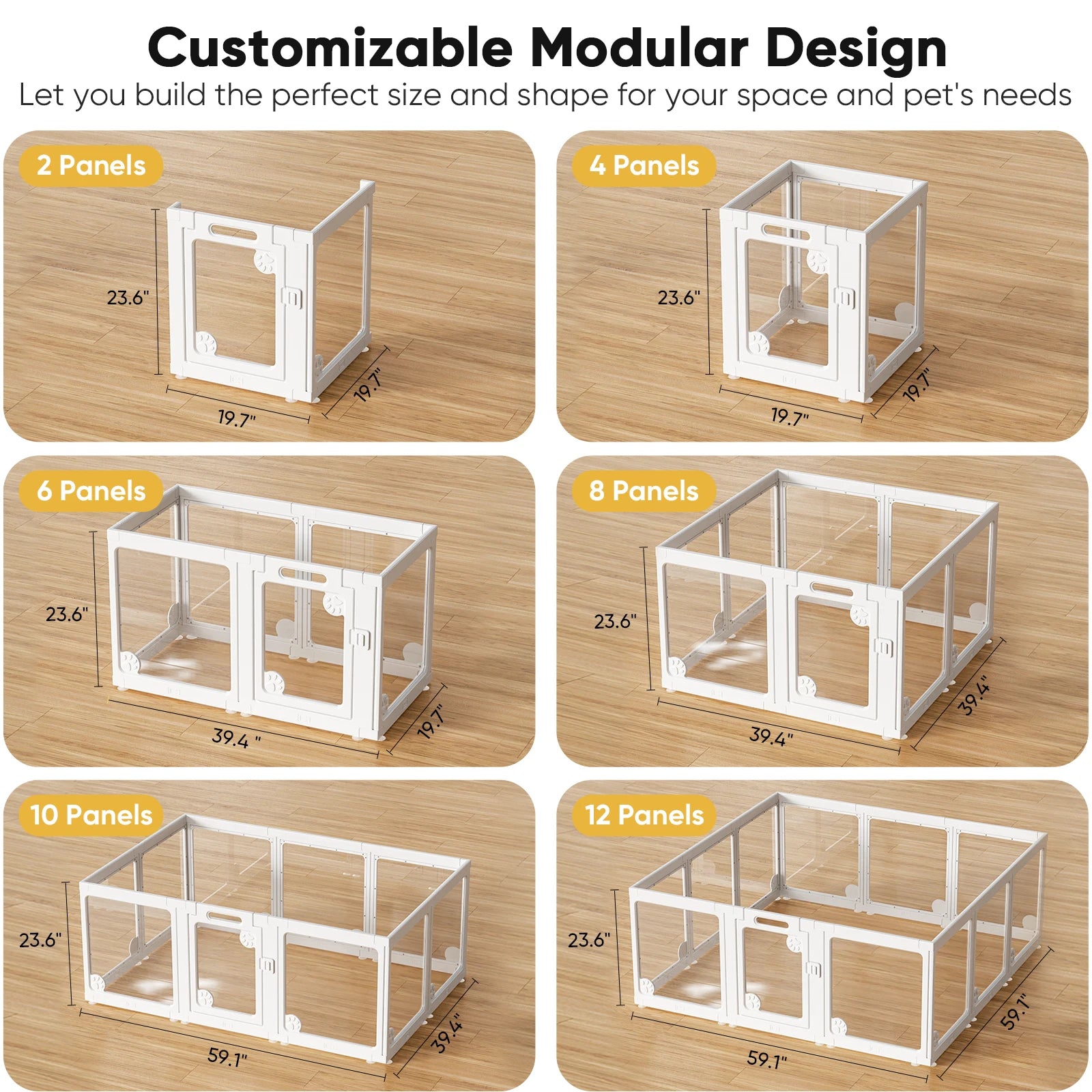 Clear Dog Play Pen