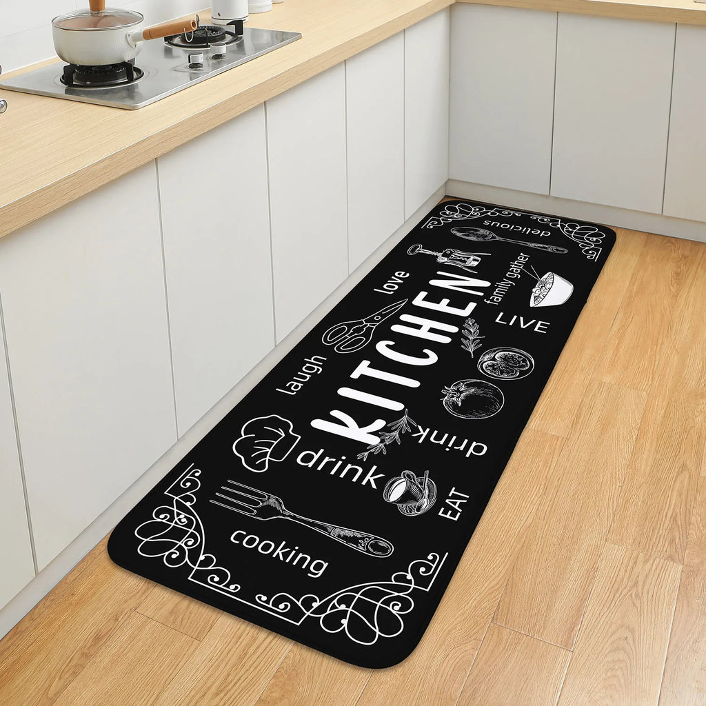 Absorbent kitchen mat