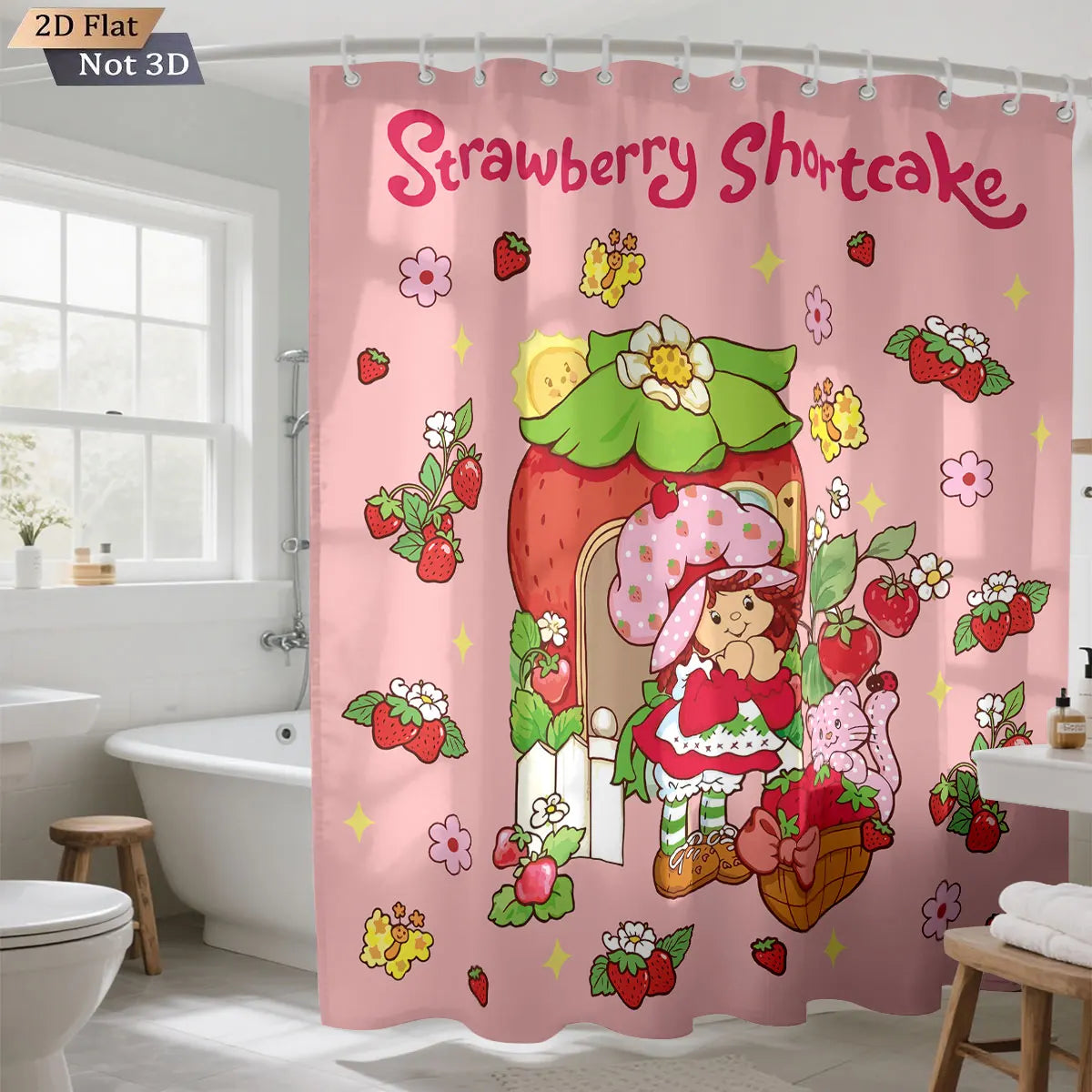 strawberry shortcake Shower Curtain