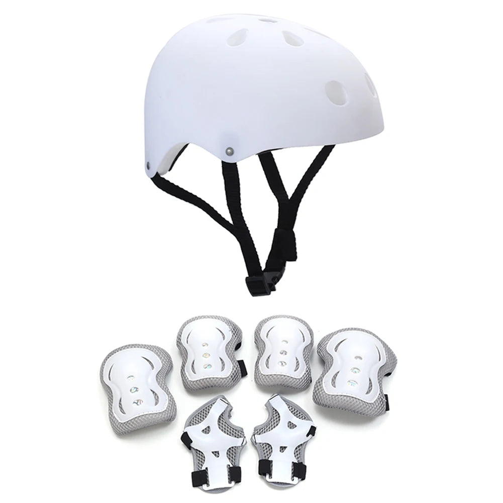Cycling Children Helmet with Protective Gear Set