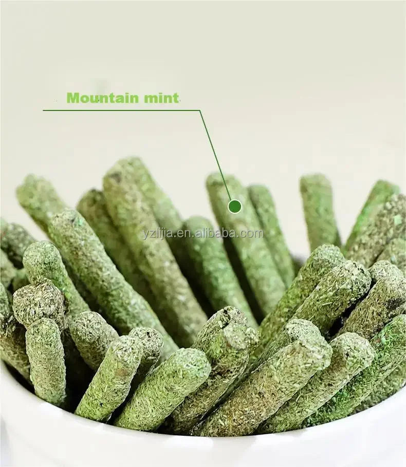 6pcs Natural Matatabi Cat Stick Mint Caught Bite Excited Rods Silvervine