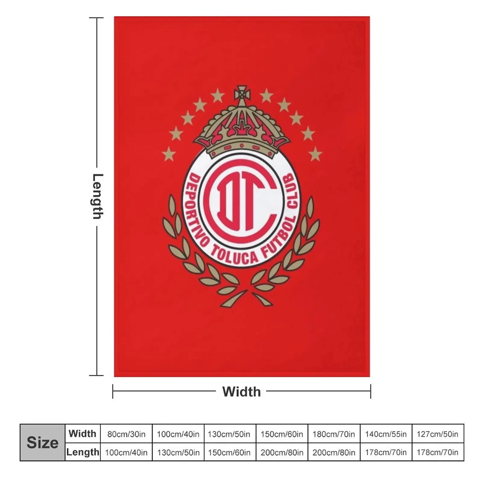 Toluca football Throw Blanket